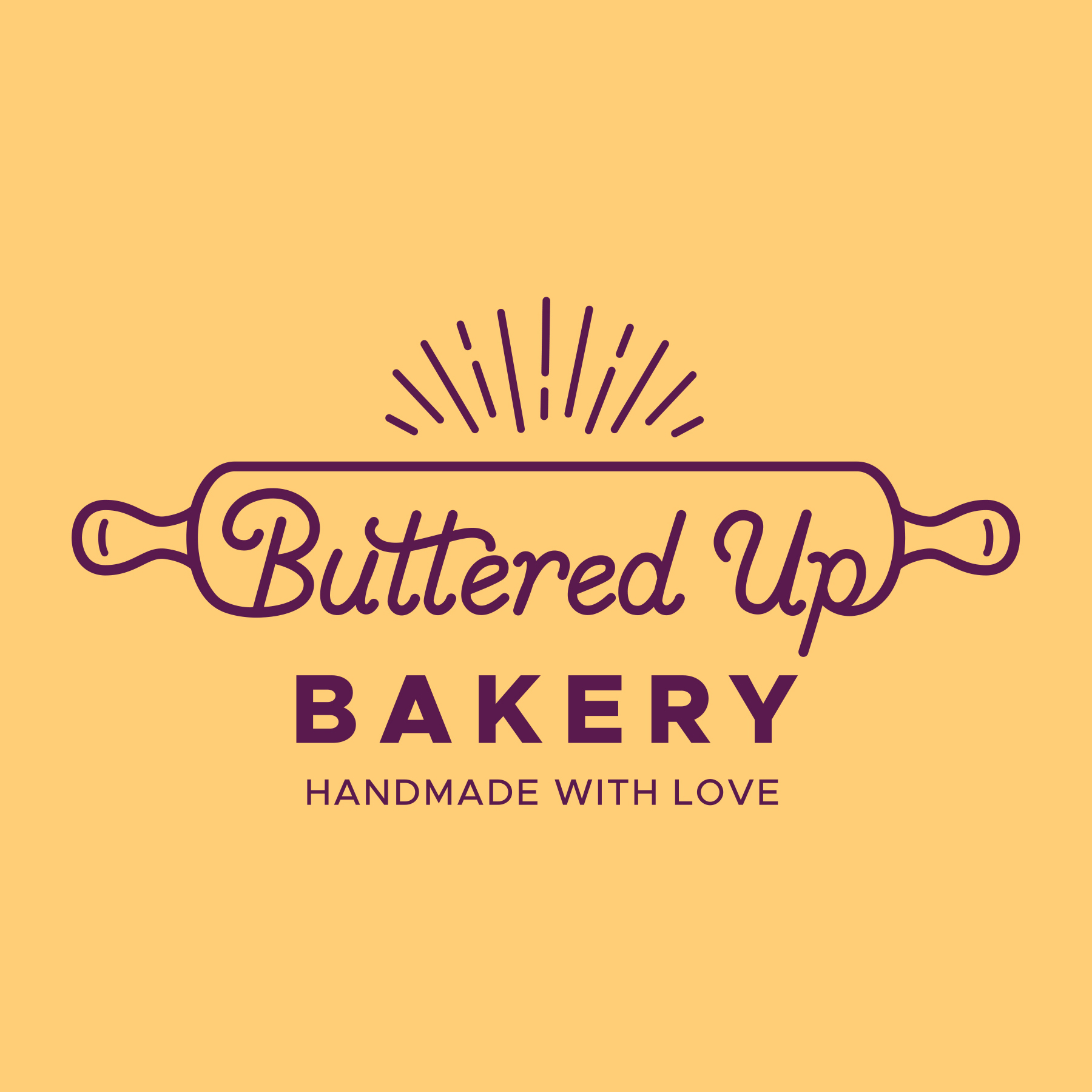 Buttered Up Bakery logo